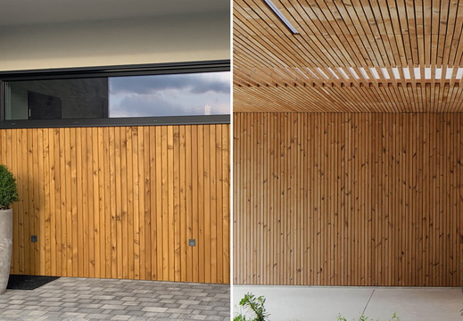 JAF Elewacja thermososna modrzew porownanie