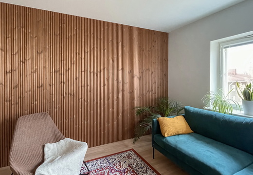 Lunawood Thermowood Interior Private Apartment Finland 2021