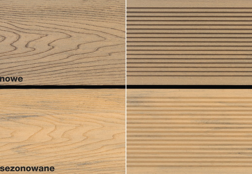 JAF Gardin Natur Zloty Teak porownanie napis