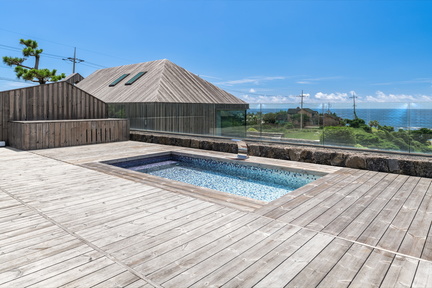 The Wind Hill Jeju Island Lunawood grey decking